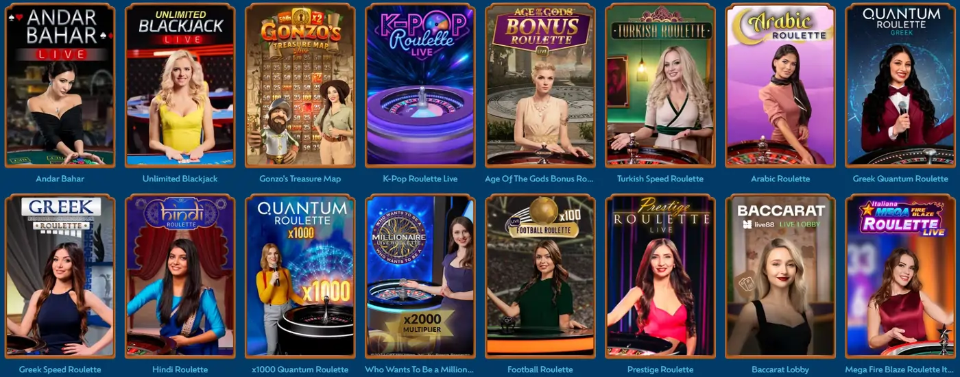 Winbay Casino Live Lobby Principal